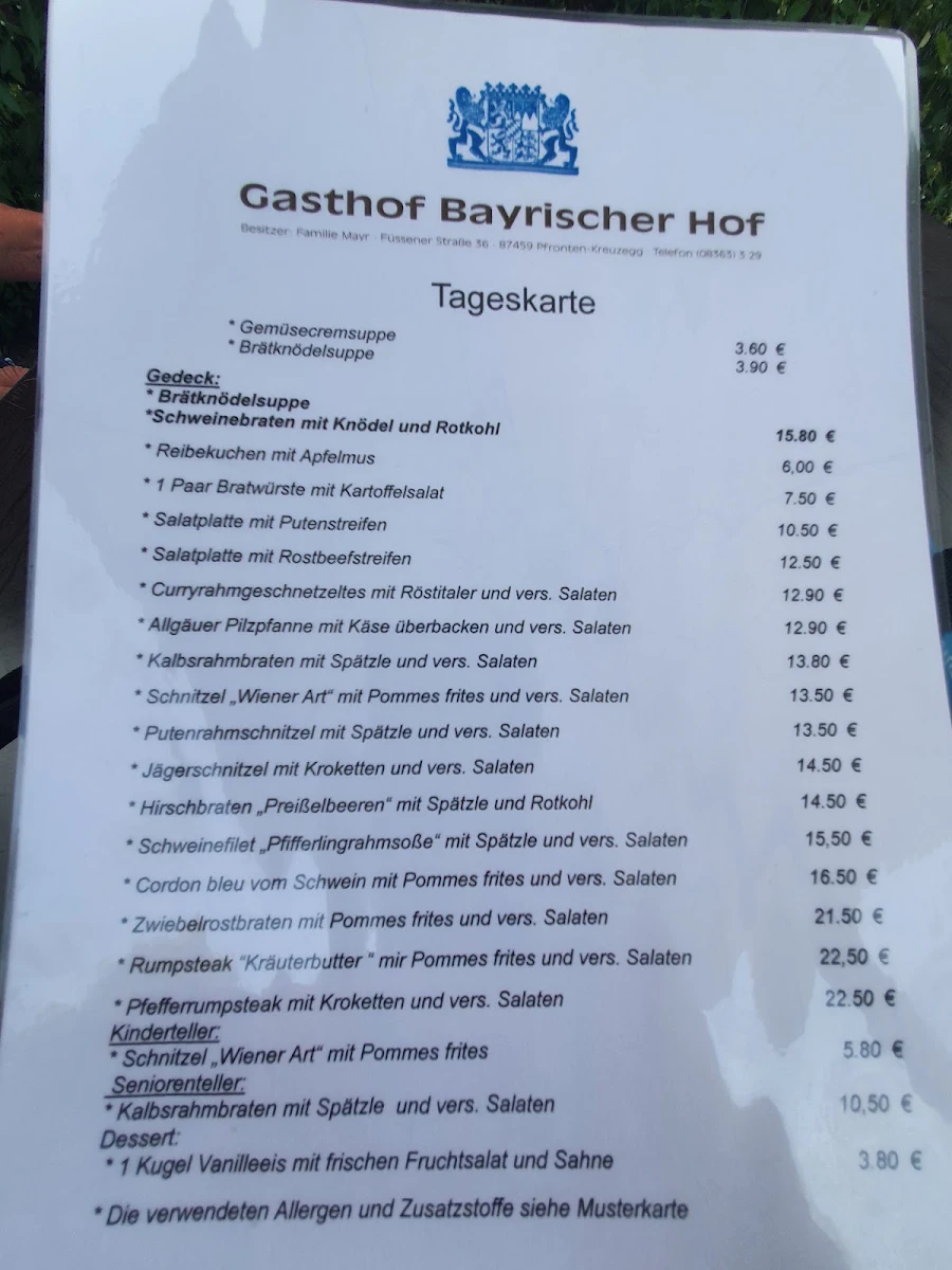 Speisekarte photo 3
