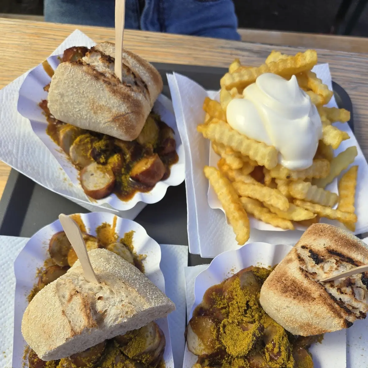 Essen und Trinken, Imbiss beim Hornbach