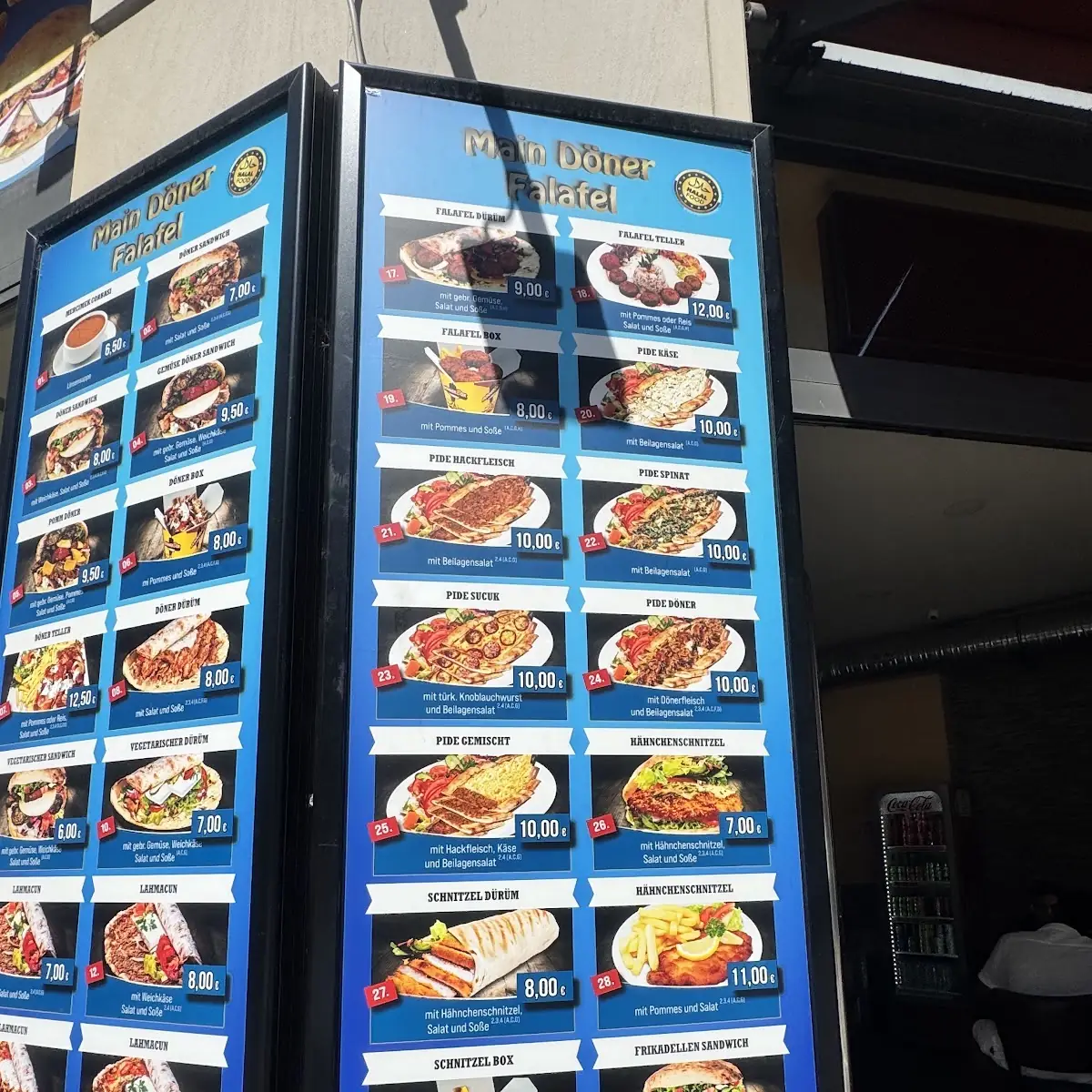 Speisekarte, Main Döner & Falafel