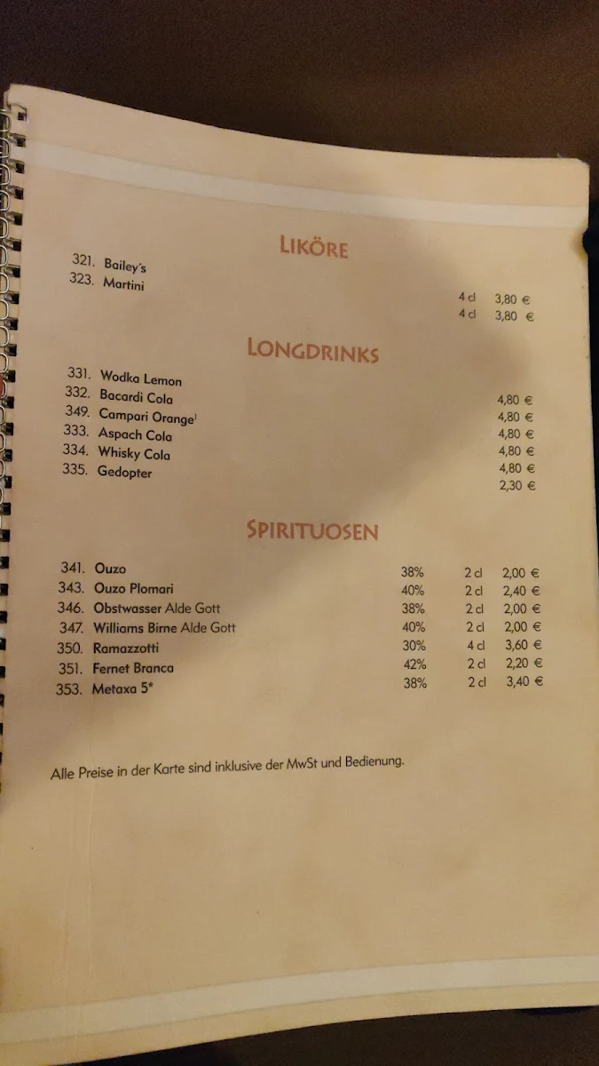 Speisekarte photo 9
