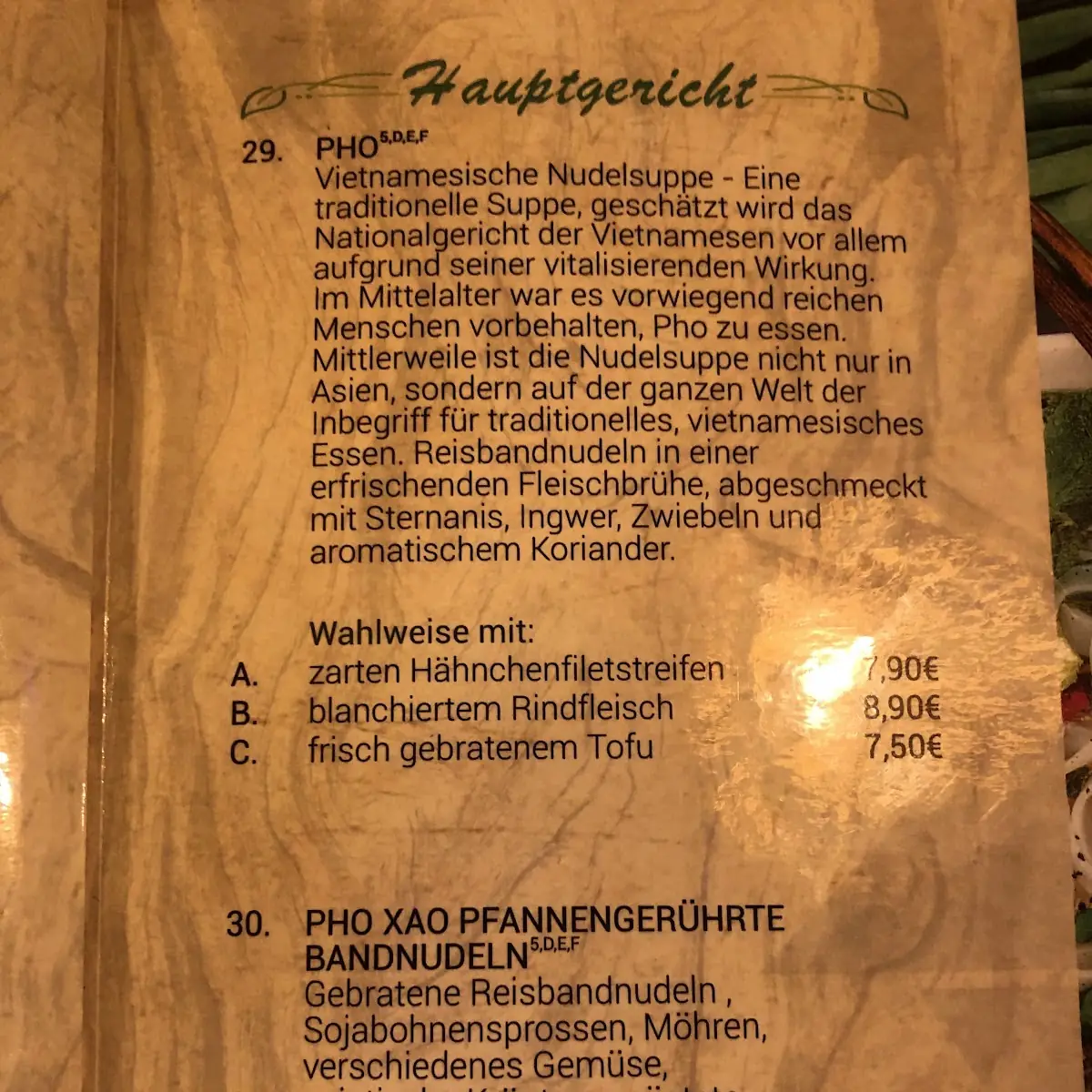 Speisekarte photo 4