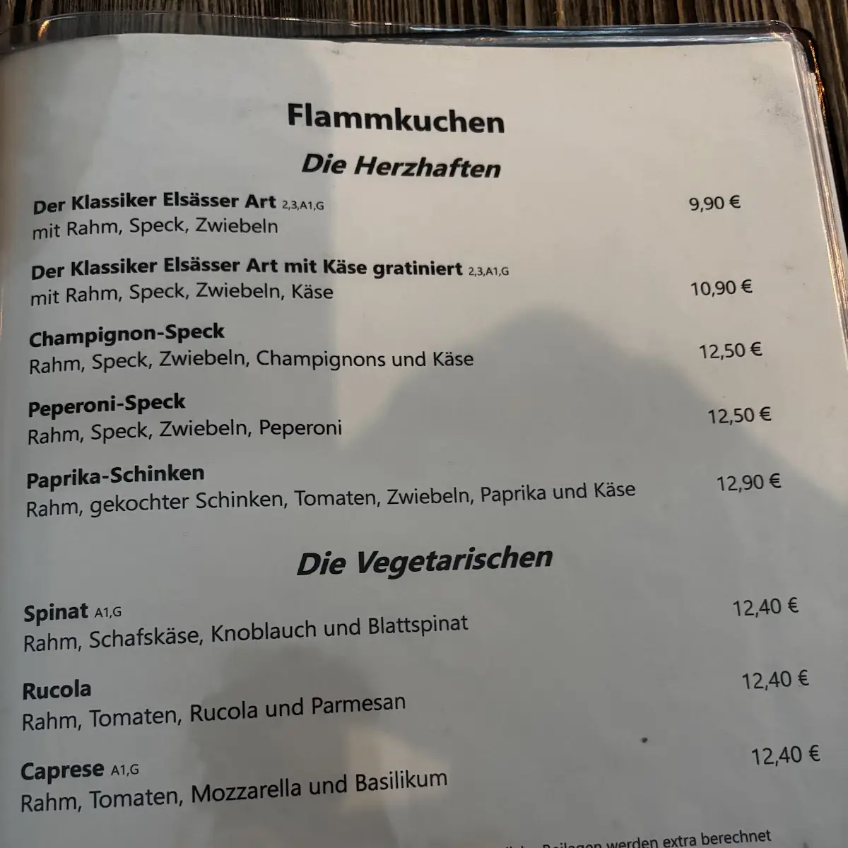 Speisekarte photo 1