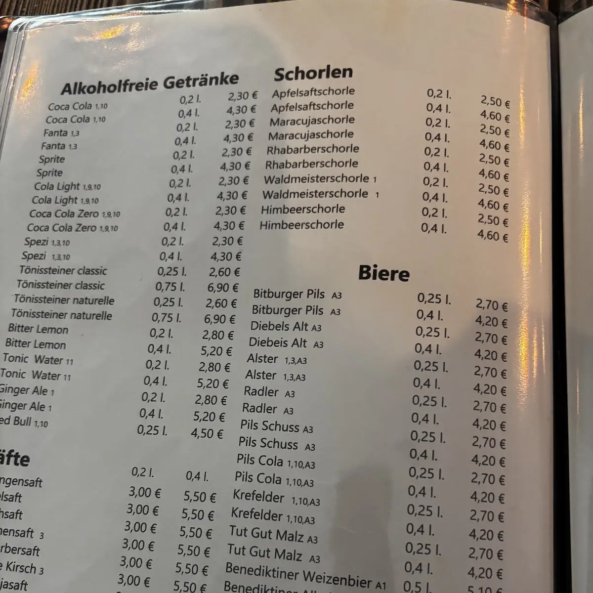Speisekarte photo 4
