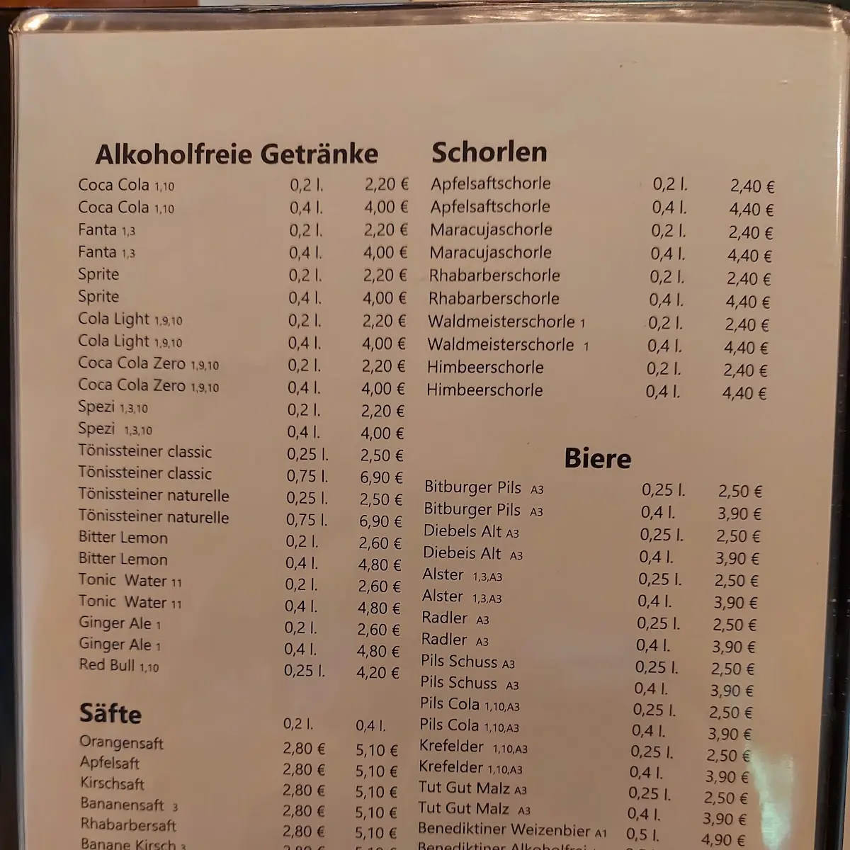 Speisekarte photo 8