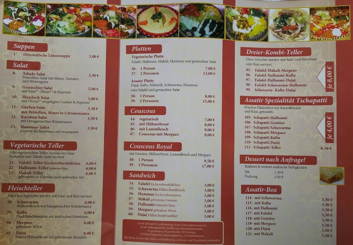 Speisekarte photo 2