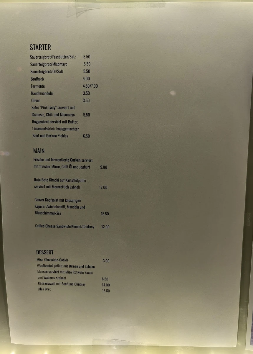 Speisekarte photo 2