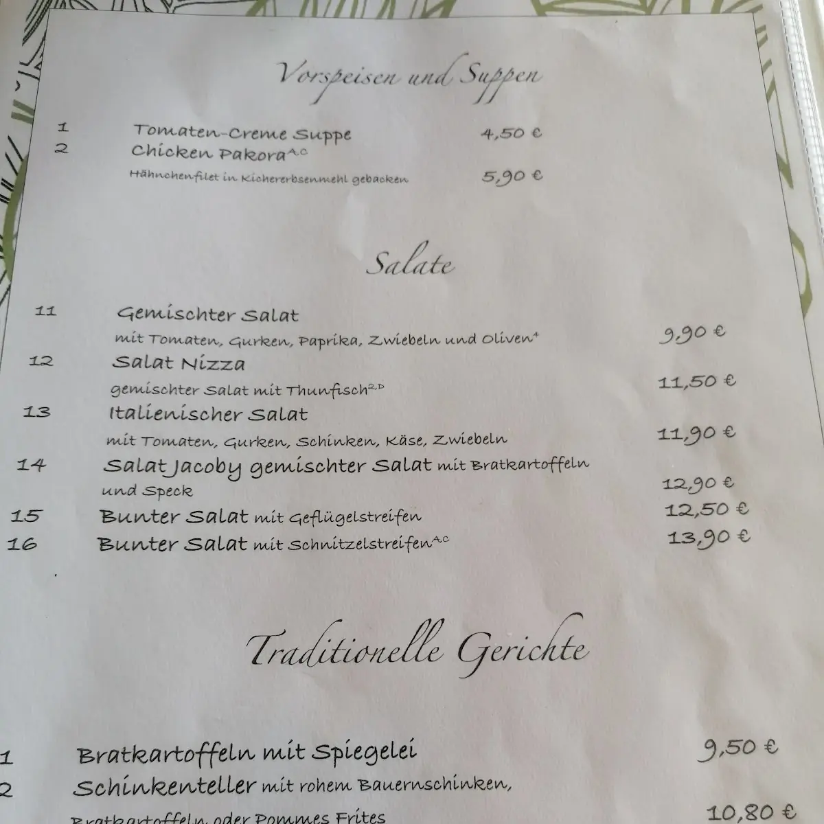 Speisekarte photo 2