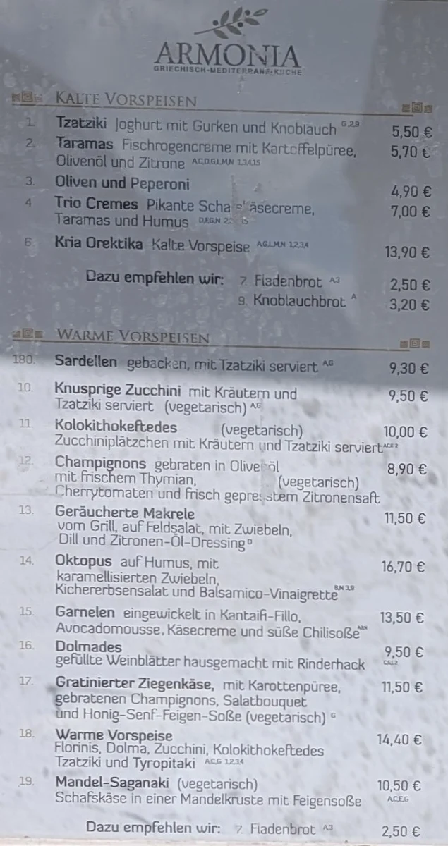 Speisekarte photo 3
