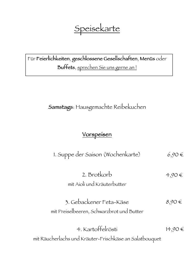 Speisekarte photo 4
