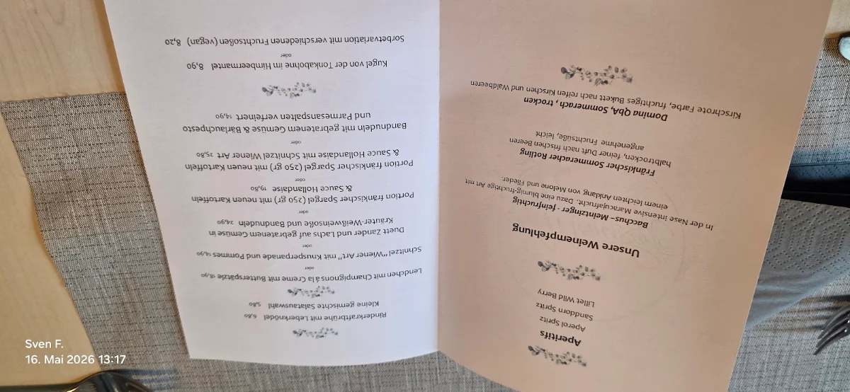 Speisekarte photo 2