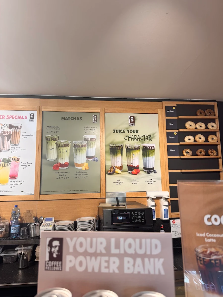 Speisekarte, Coffee Fellows - Kaffee, Bagels, Frühstück