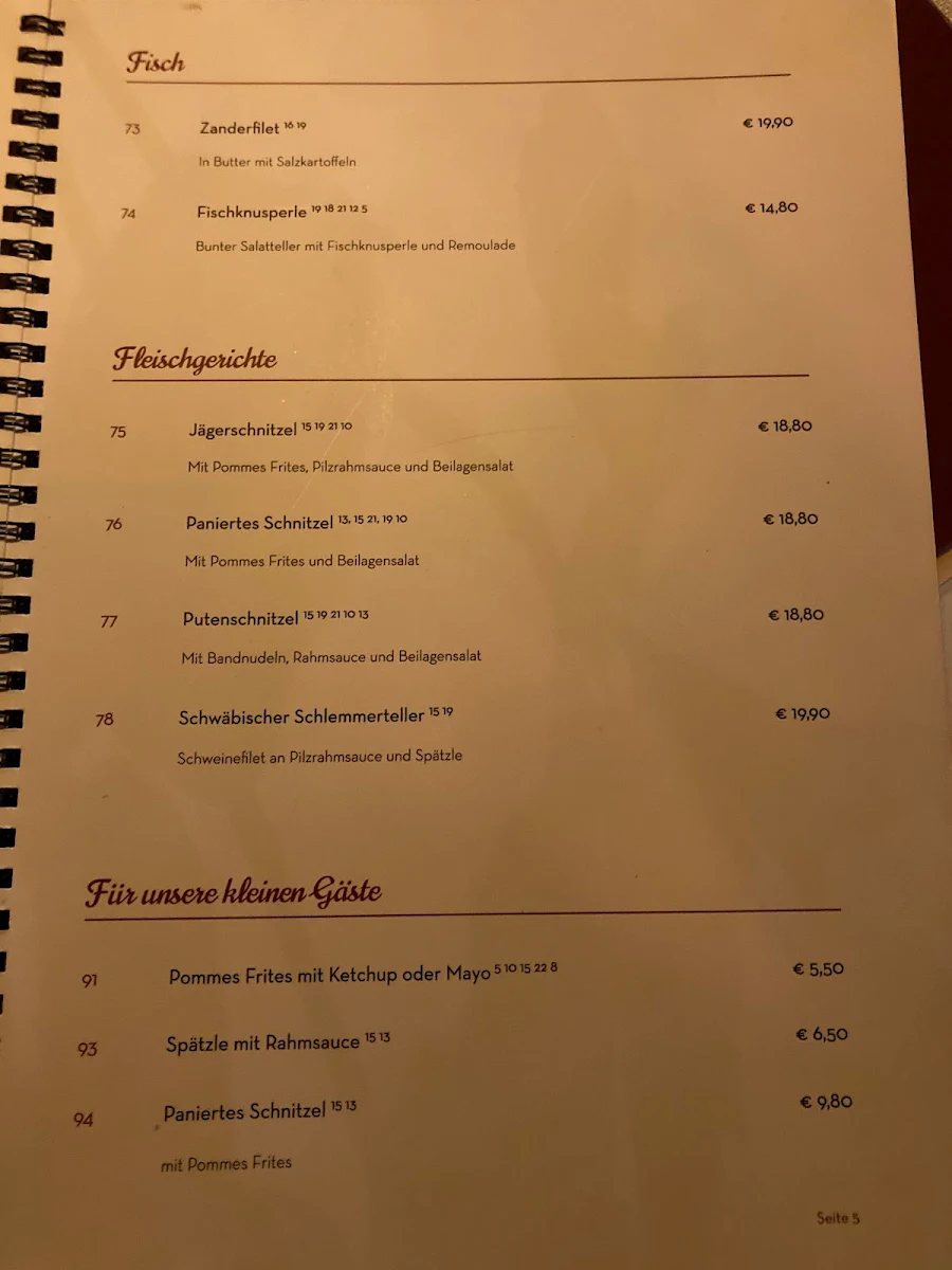Speisekarte photo 4