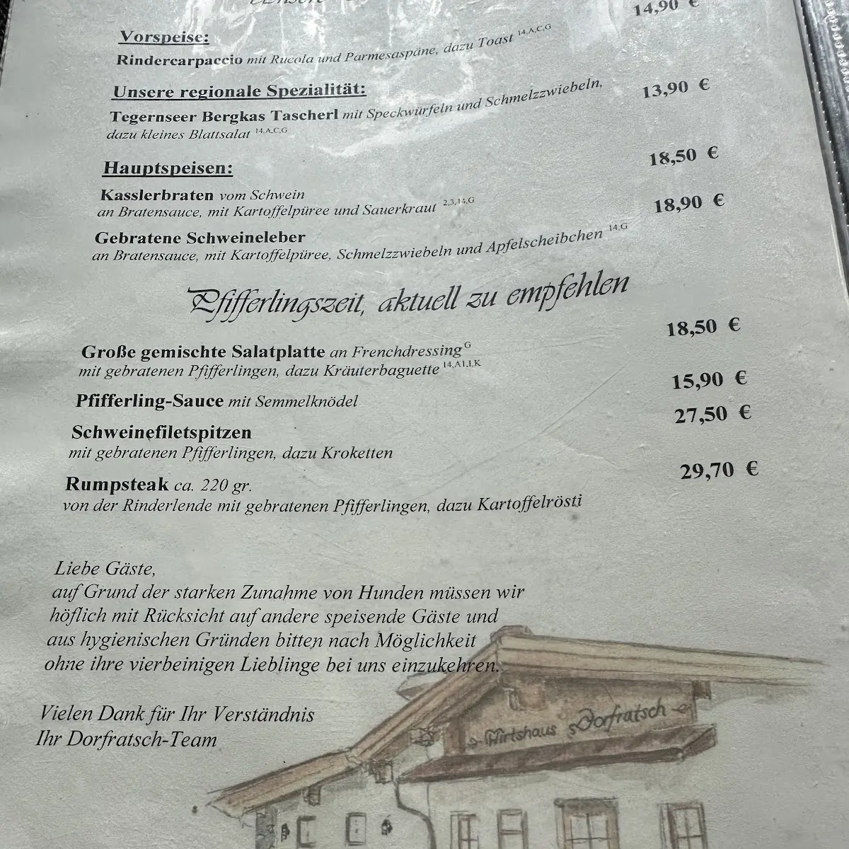 Speisekarte photo 2
