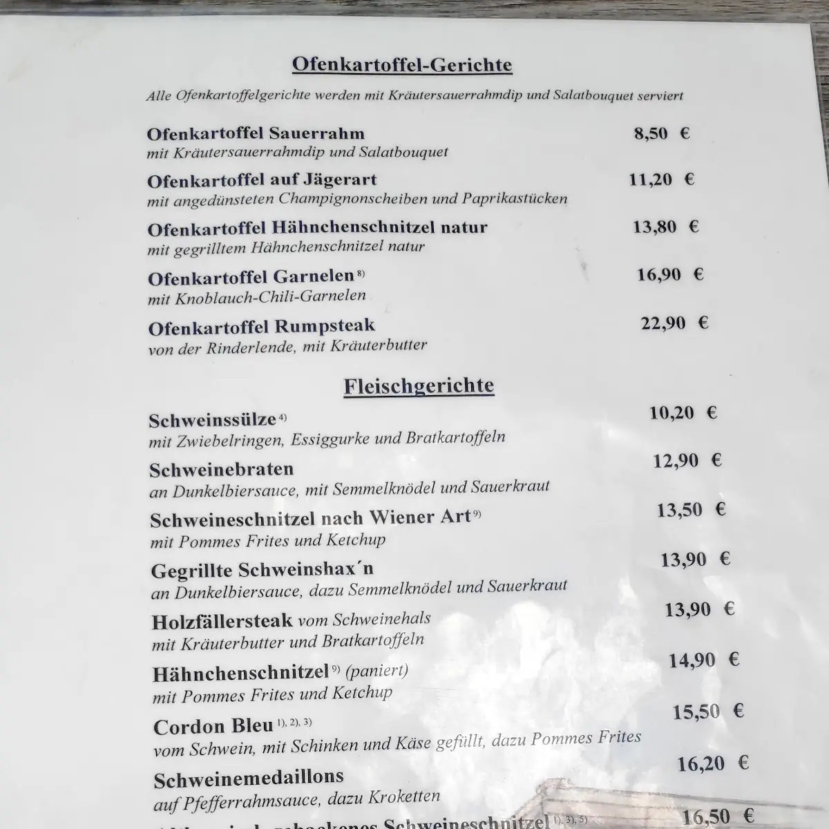 Speisekarte photo 9