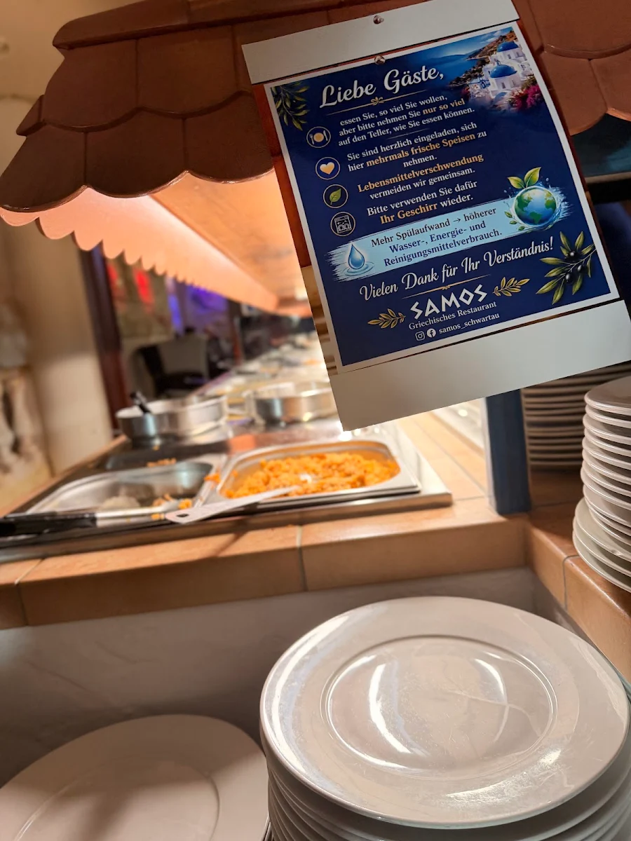 Speisekarte, Restaurant Samos