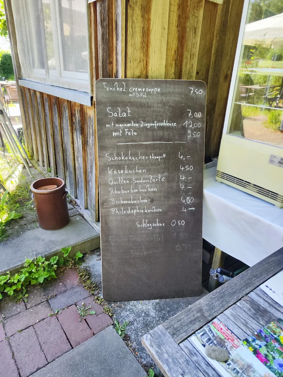 Speisekarte, GRÜNWERKSTÄTTEN Garten-Café