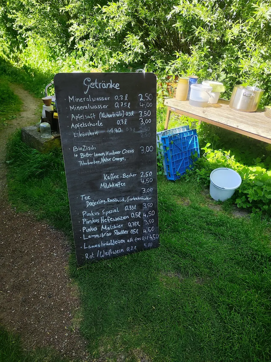 Speisekarte, GRÜNWERKSTÄTTEN Garten-Café