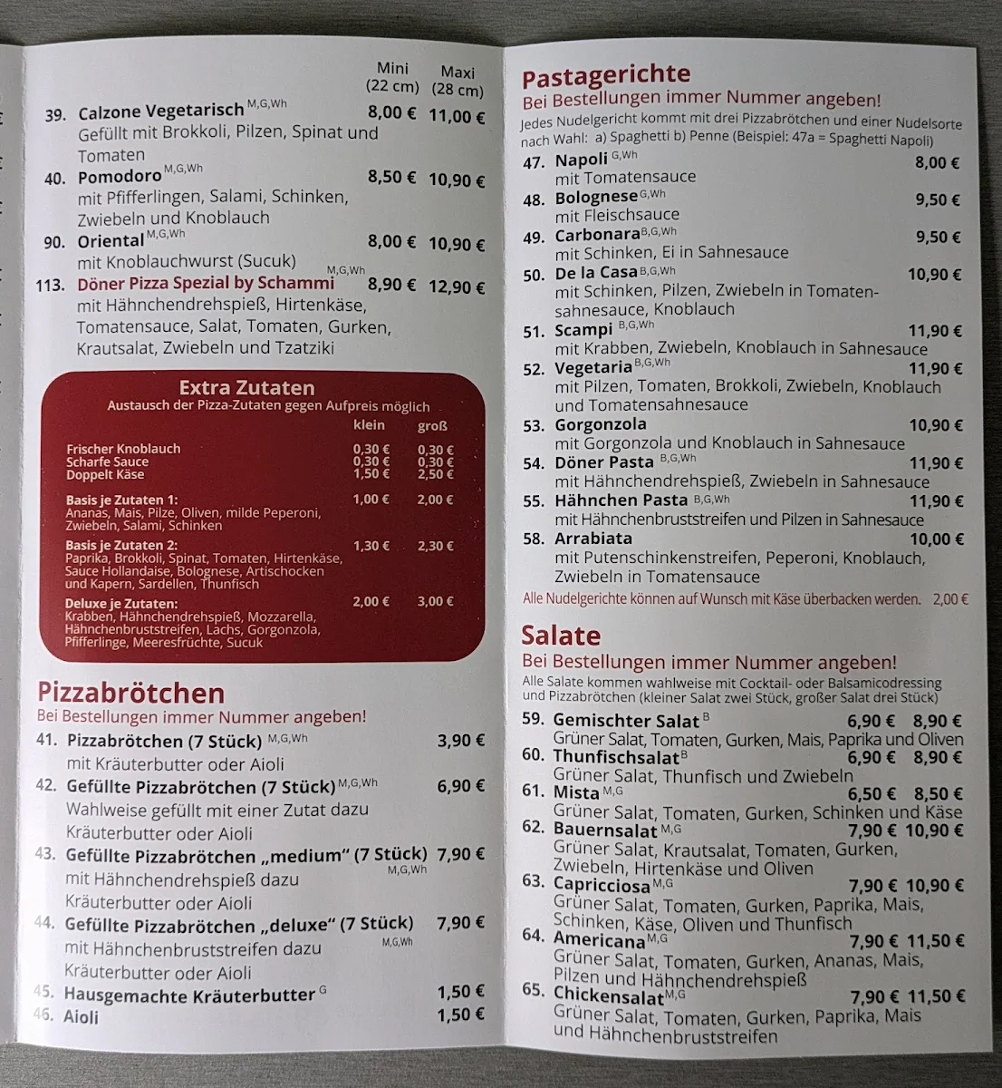 Speisekarte photo 3