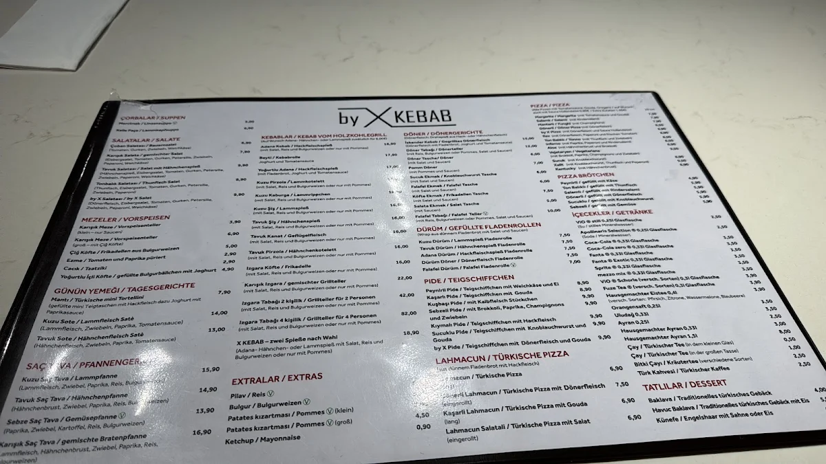 Speisekarte, by X KEBAB