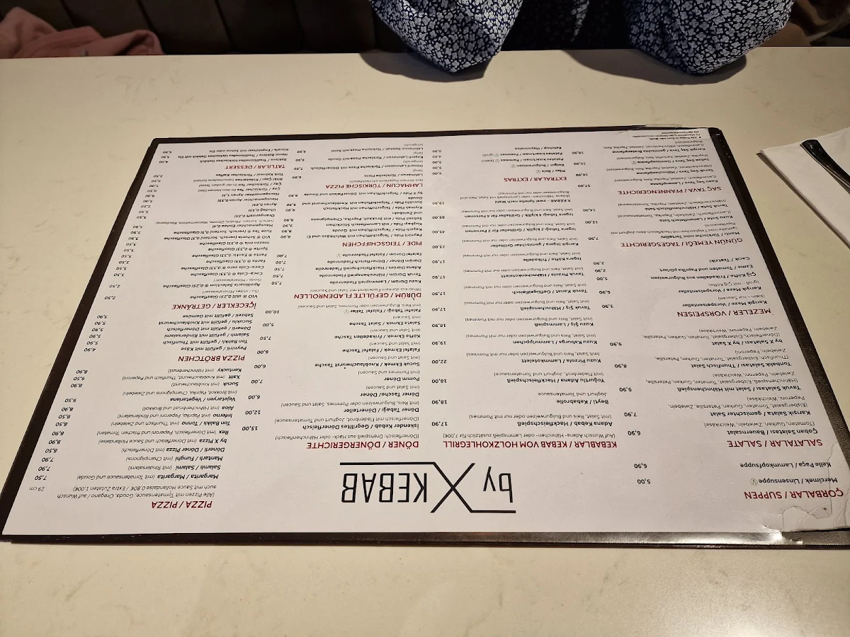 Speisekarte, by X KEBAB