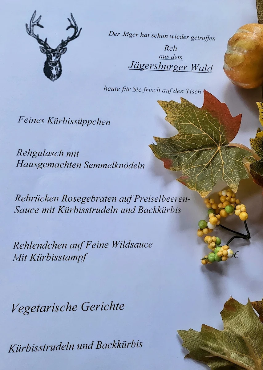 Speisekarte, Zur Sonne