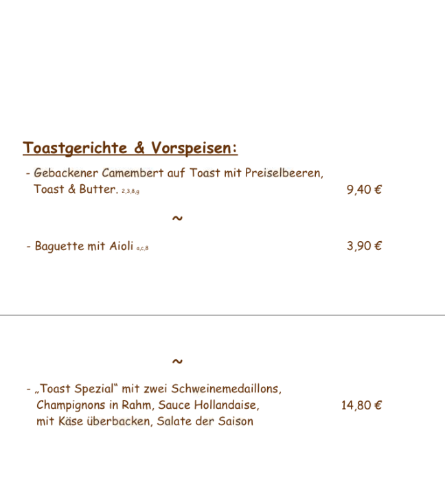 Speisekarte photo 4
