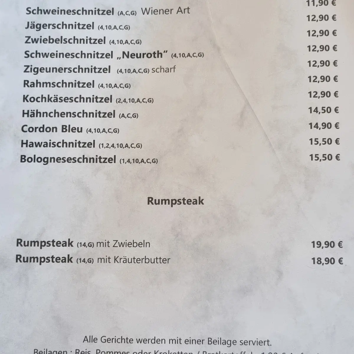 Speisekarte photo 3