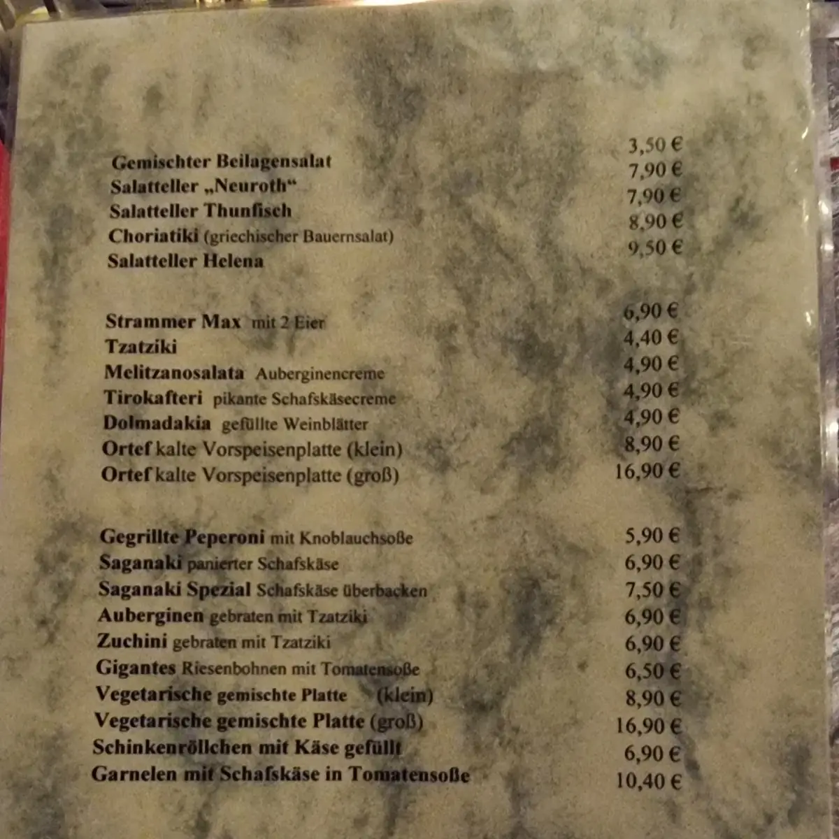 Speisekarte photo 5