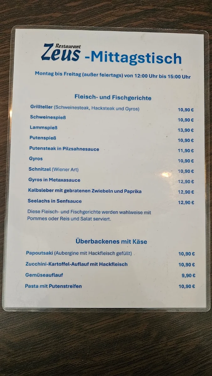 Speisekarte photo 1