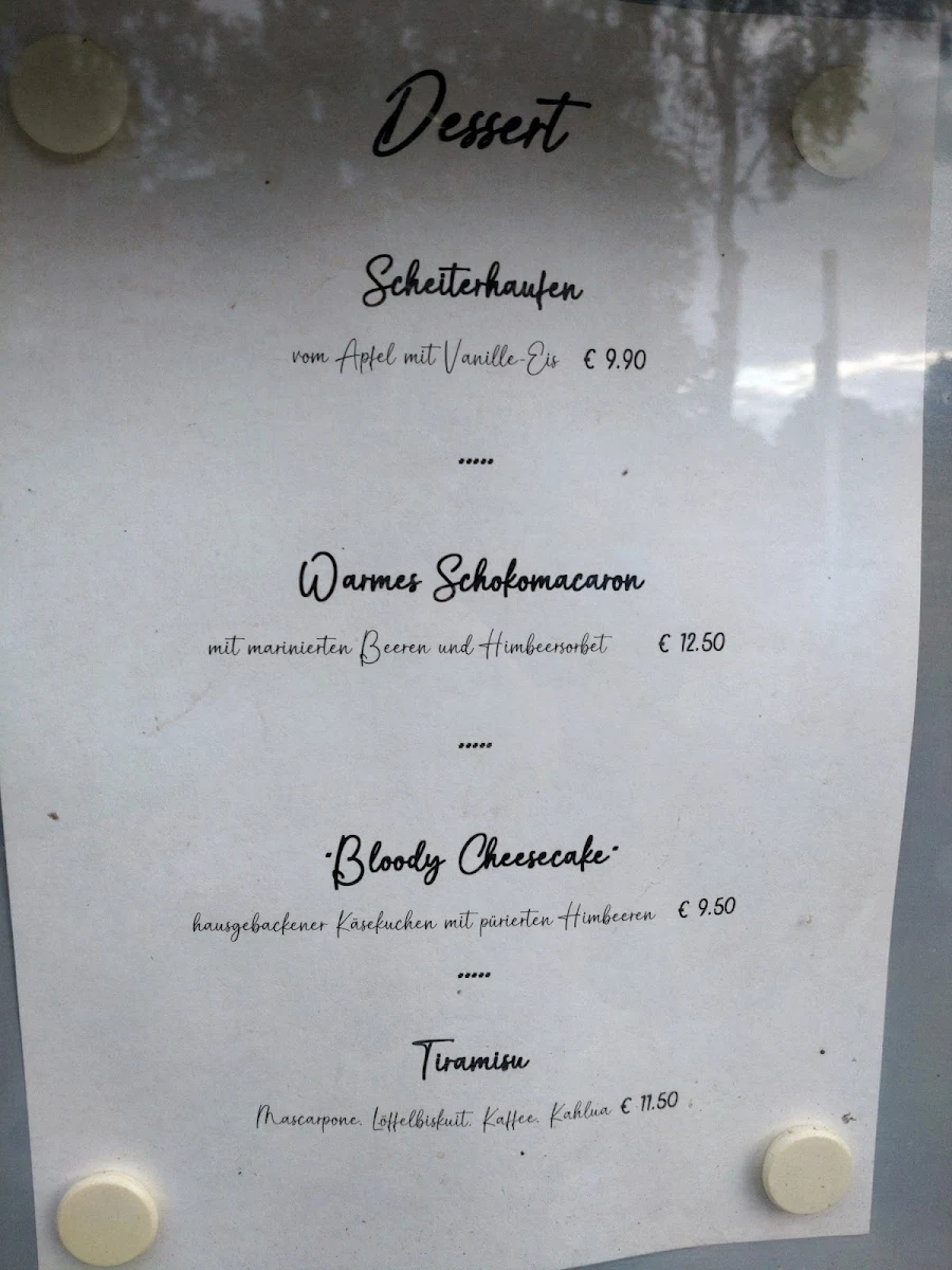 Speisekarte, Restaurant "Zum Deichgrafen"