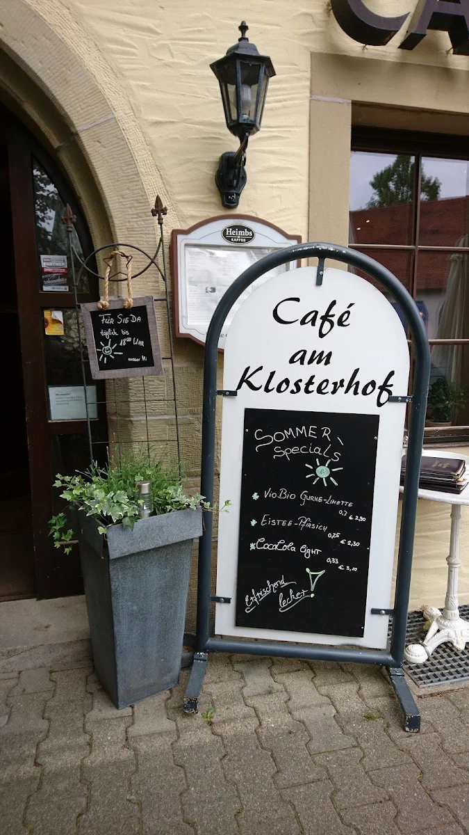 Speisekarte, Café am Klosterhof