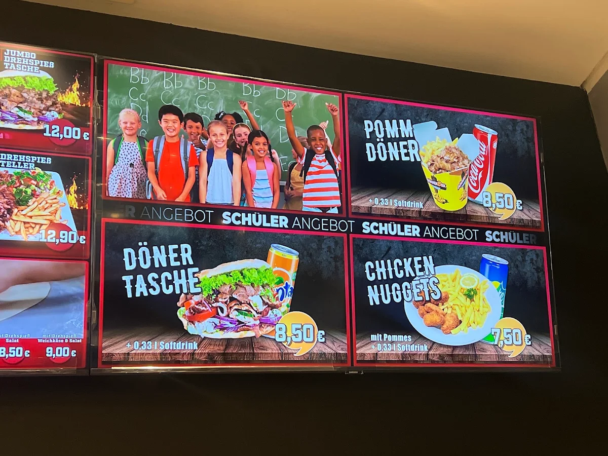 Speisekarte, Kaya Döner