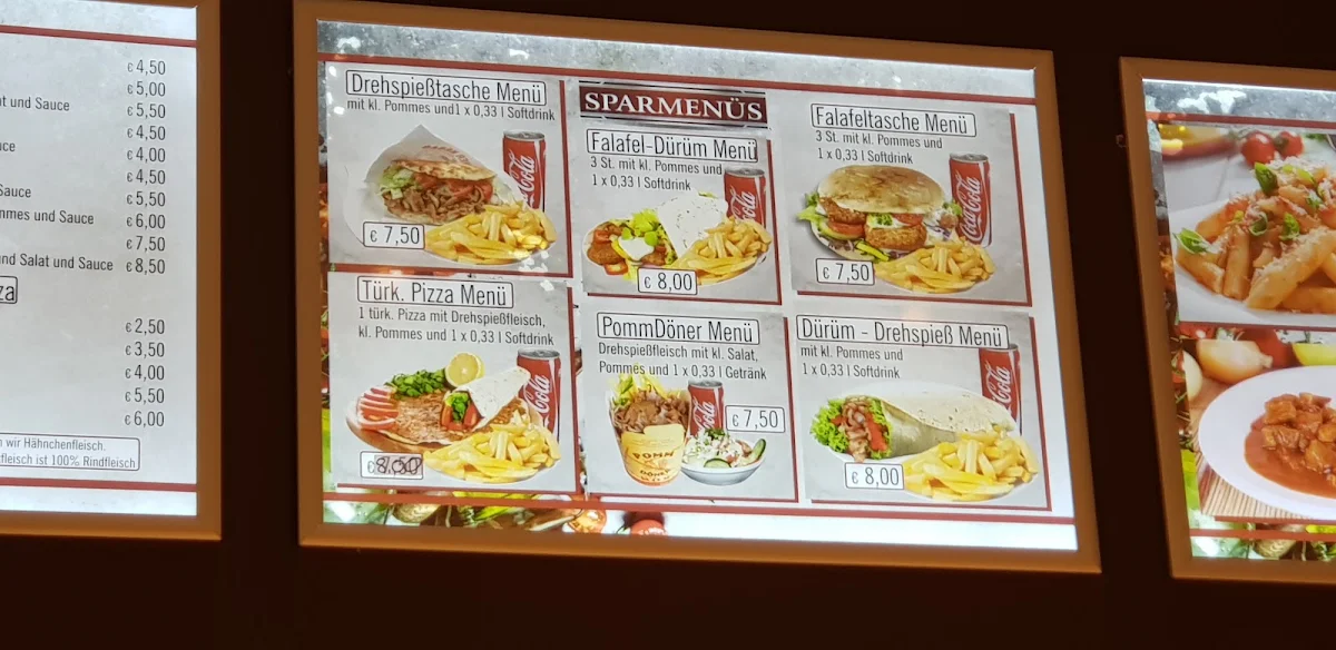 Speisekarte, Kaya Döner