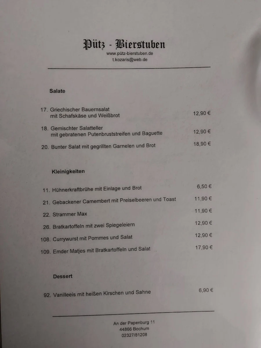 Speisekarte photo 1