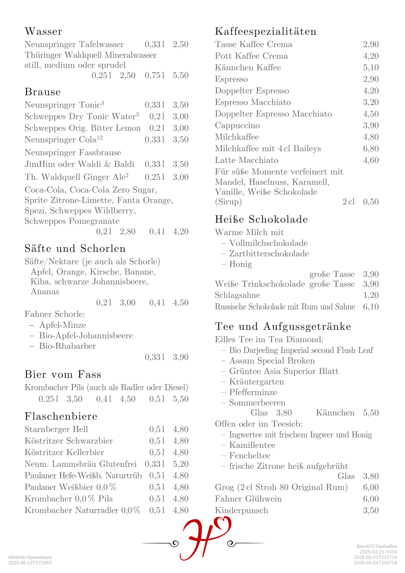 Speisekarte photo 5