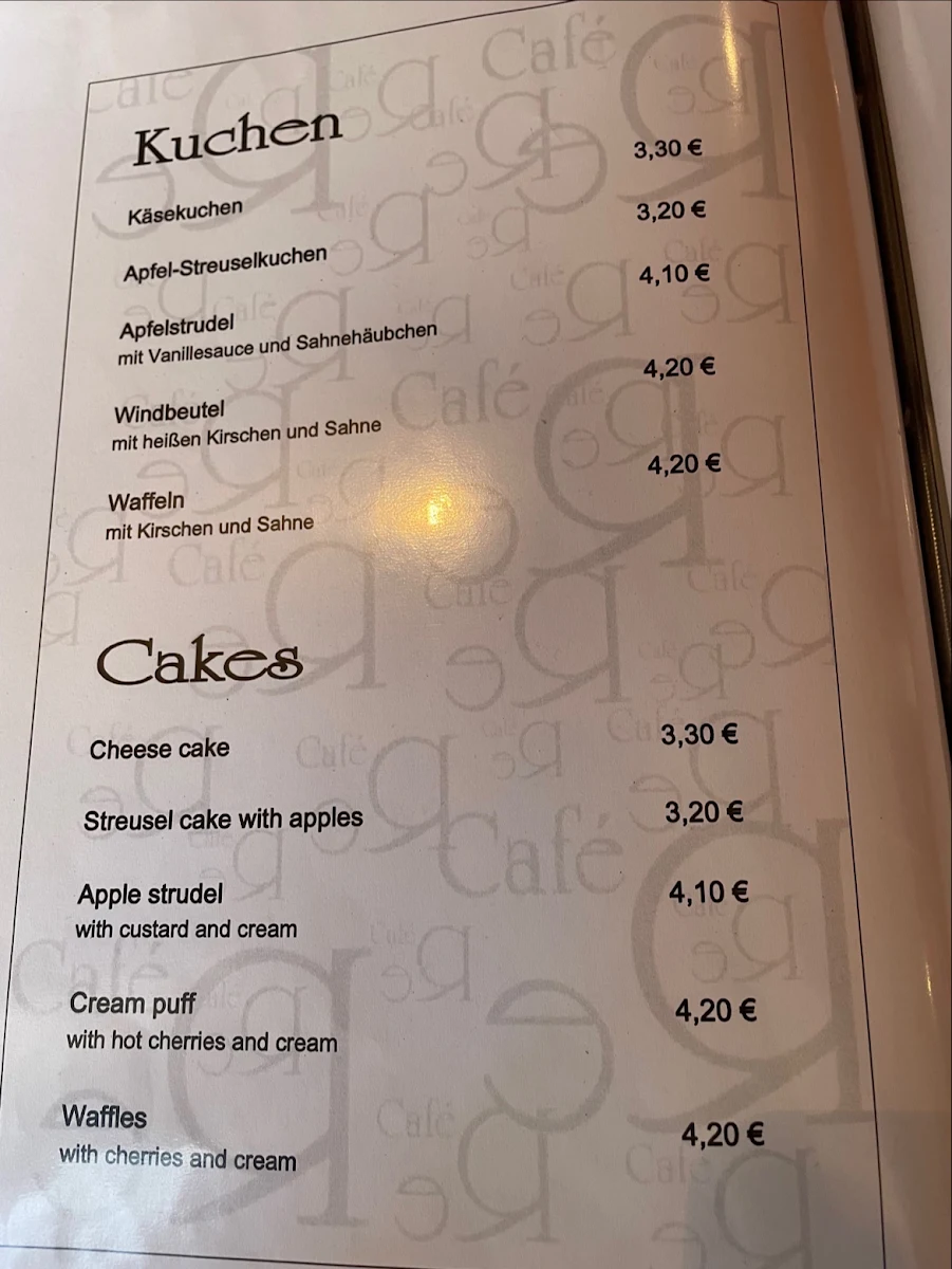 Speisekarte photo 1
