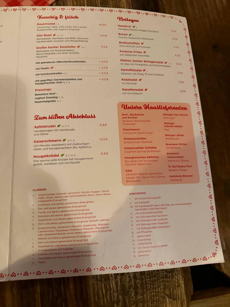 Speisekarte photo 2