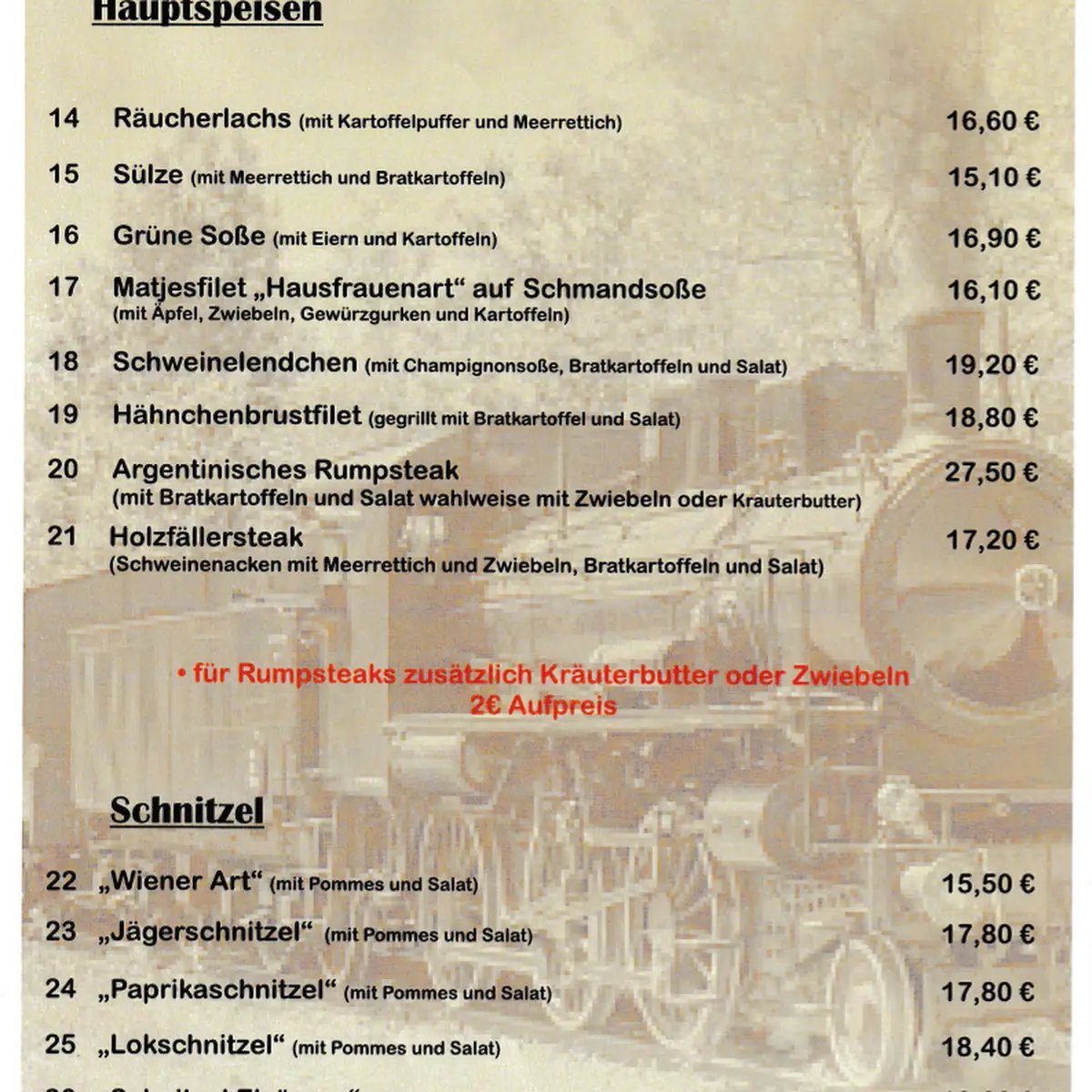 Speisekarte photo 1