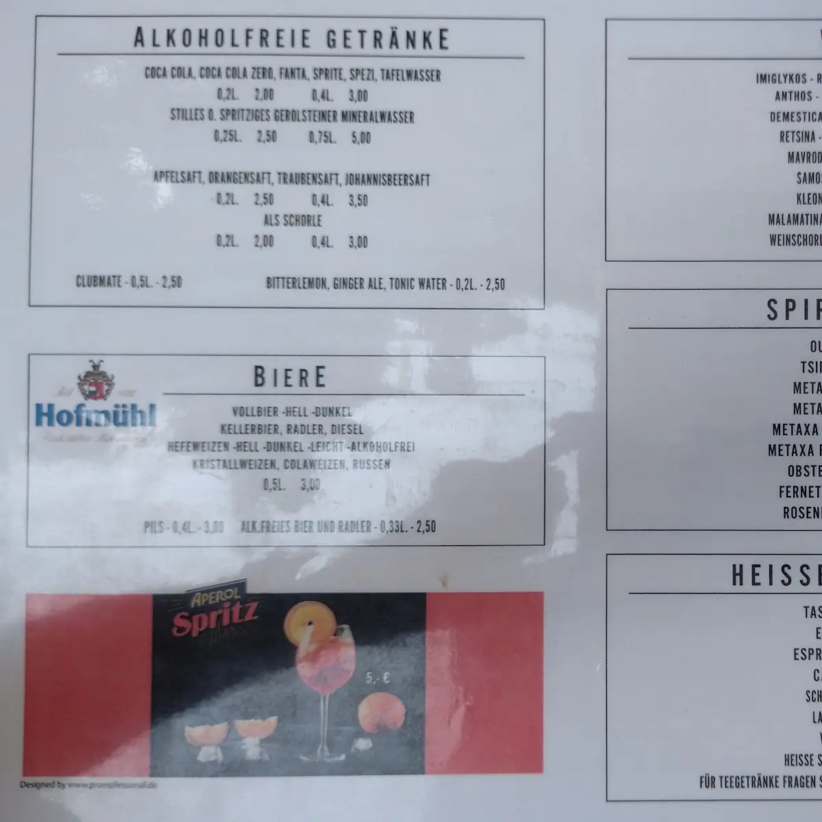 Speisekarte photo 1