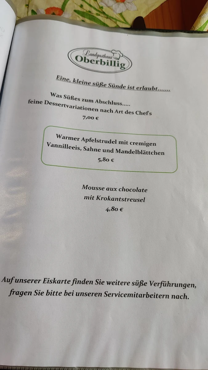 Speisekarte photo 2