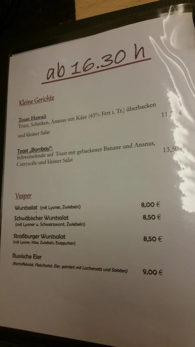 Speisekarte photo 1