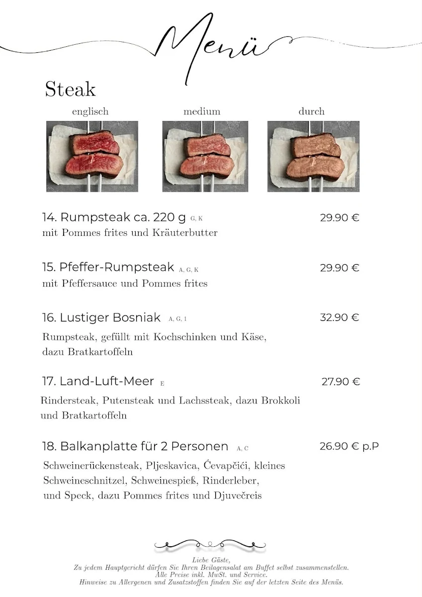 Speisekarte photo 2