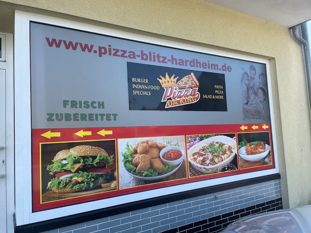Speisekarte, pizza daking