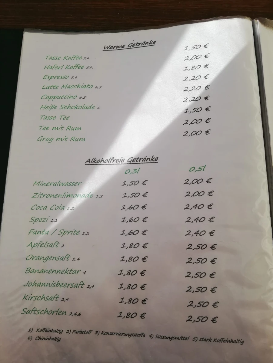 Speisekarte, Landhotel & Gasthaus Zum Forsthaus Leitlitz