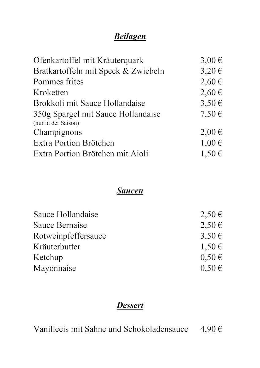 Speisekarte photo 5