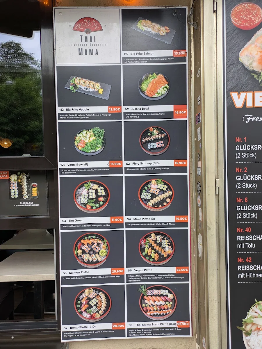 Speisekarte, Thai Mama Bistro - Asian Kitchen & Sushi Sendlinger Tor