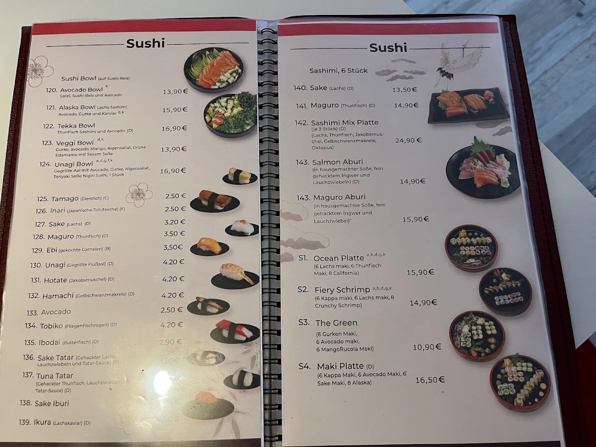 Speisekarte, Thai Mama Bistro - Asian Kitchen & Sushi Sendlinger Tor