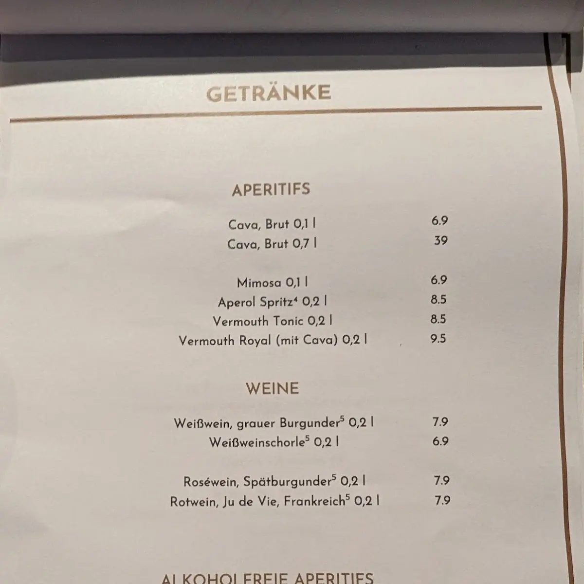 Speisekarte photo 2