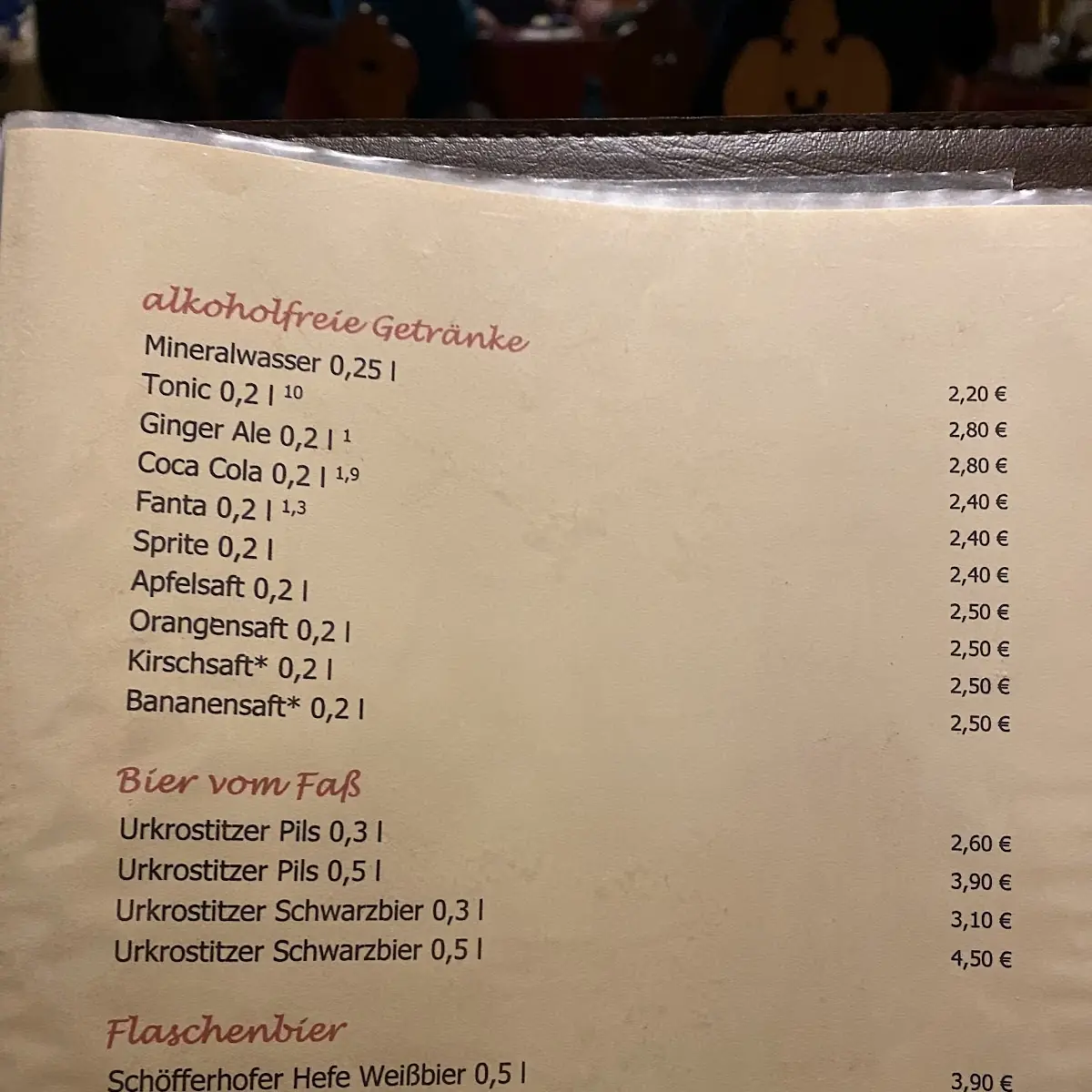 Speisekarte photo 2