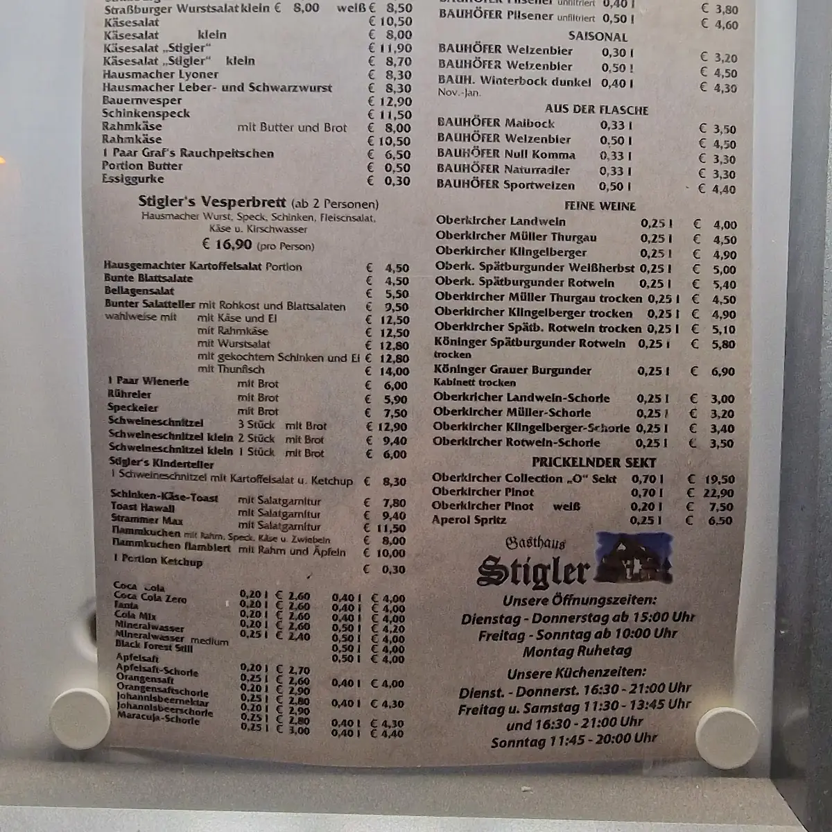 Speisekarte photo 1